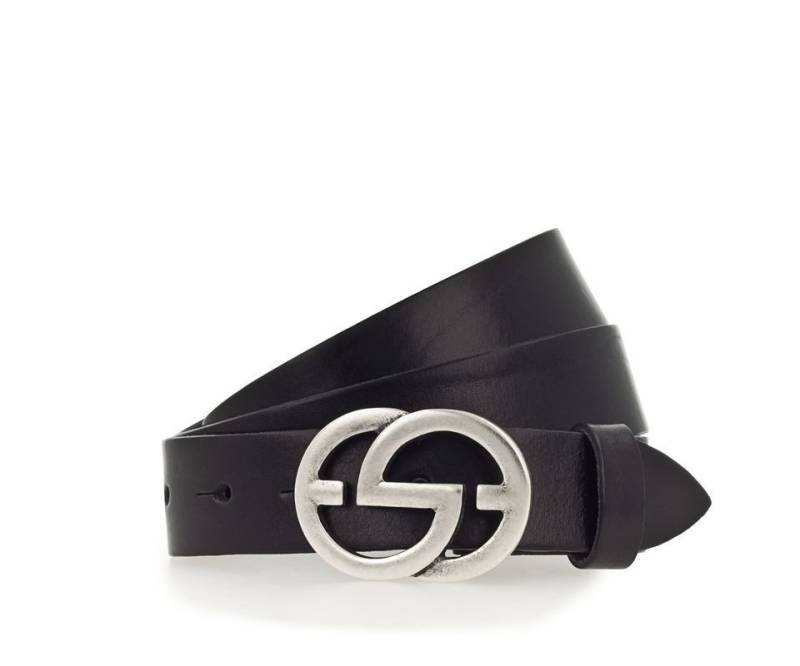 Vanzetti Ledergürtel mit modischer Schnalle - 30 mm - Damengürtel einfarbig von Vanzetti