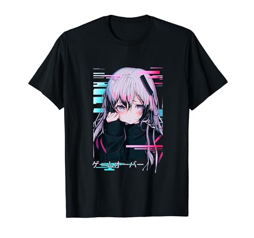 Lofi Pastell Goth Girl Glitch Anime Japanisch Vaporwave Hentai T-Shirt von Vaporwave Anime - Pastel Goth Hentai Alt Clothing