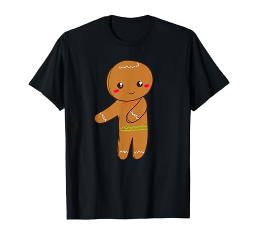 Kawaii Gingerbread Man Lebkuchenmann T-Shirt von Vaporwave Kawaii Gingerbread Man