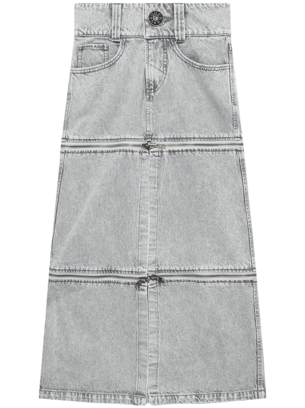 Vaquera denim midi skirt - Grau von Vaquera