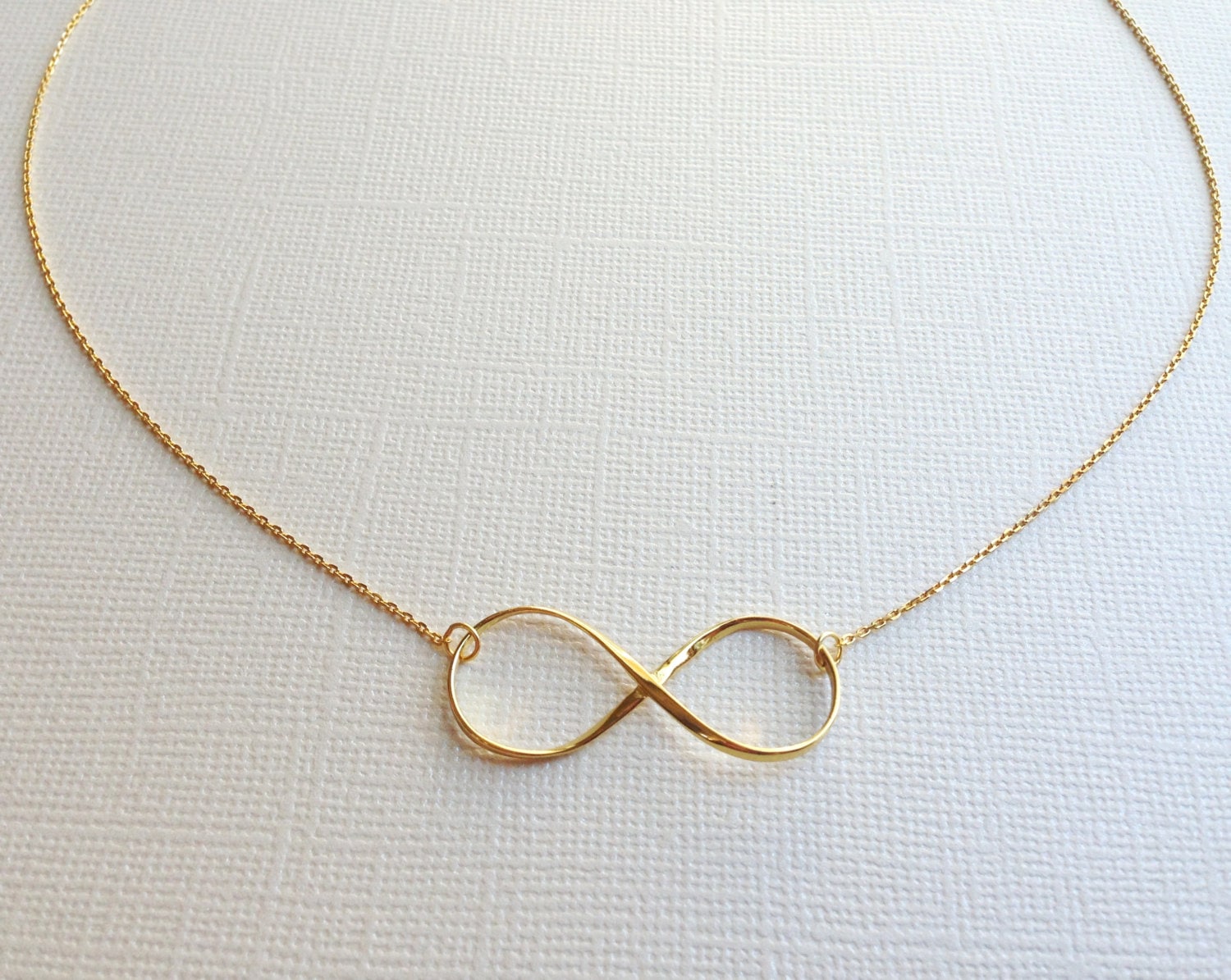 Infinity Halskette Aus Sterling Silber | Gelb Vergoldet Infinity Halskette Aus Sterling Silber | Gelb Vergoldet von VaraJewels