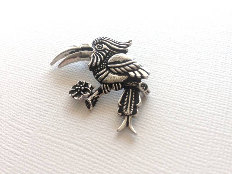 Tukan Brosche Aus Sterling Silber, Schmuck von VaraJewels