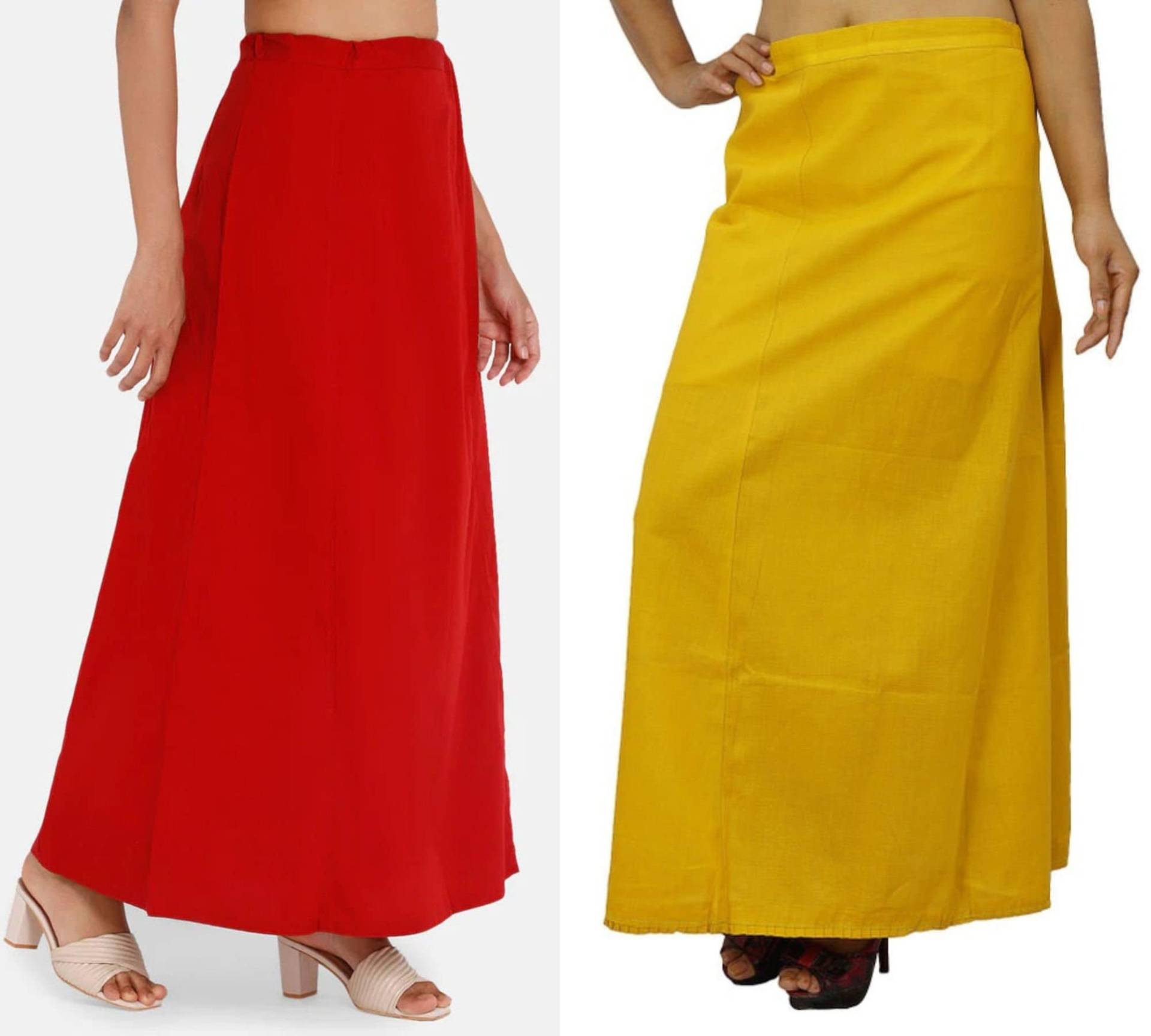 Baumwoll Saree Petticoat | Unterrock Aus 100% Baumwolle Frauen Freizeitkleidung Roter Schwarzer Usa von VaraVastram