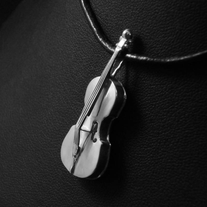 sterling Silber Cello Anhänger sterling Silber Cello Anhänger von Varabin