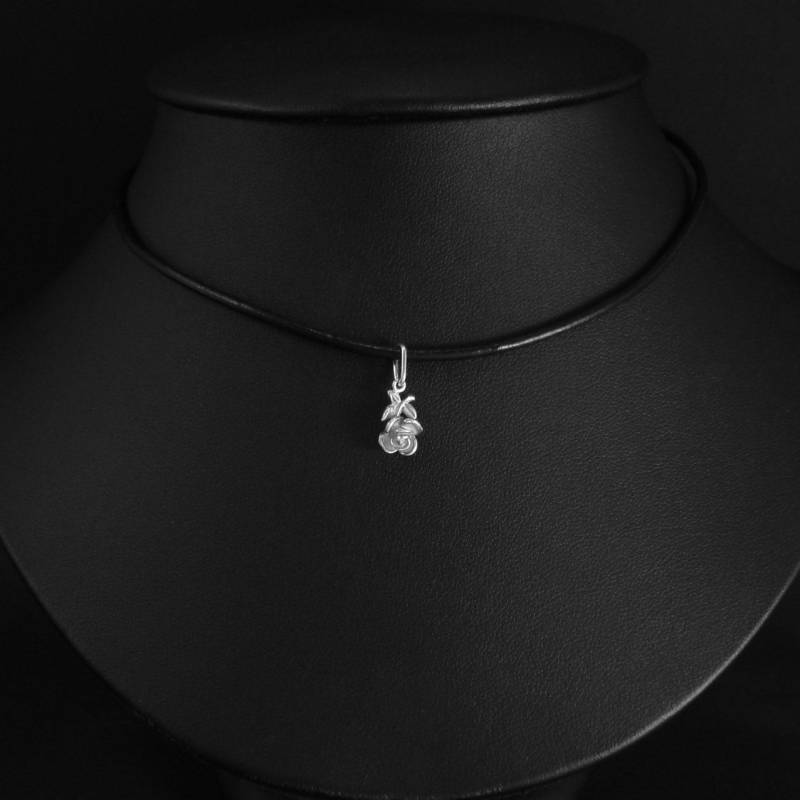 sterling Silber Rose Anhänger sterling Silber Rose Anhänger von Varabin