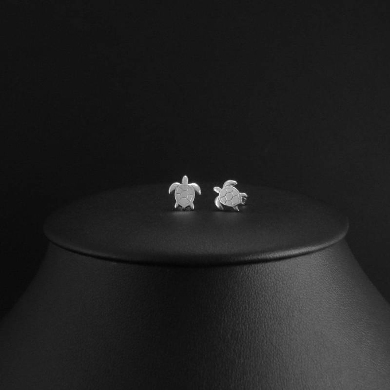 sterling Silber Schildkröte Ohrringe sterling Silber Schildkröte Ohrringe von Varabin