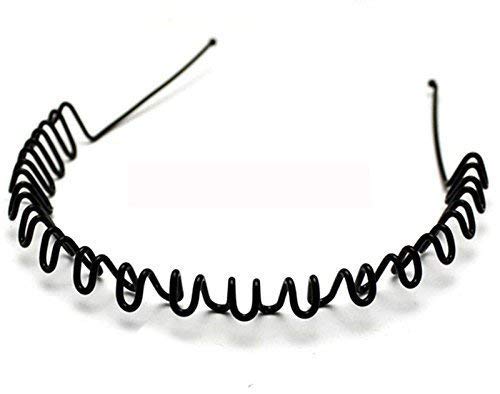 Vararo 5 x schwarzes, gewelltes Zickzack-Stirnband für Damen und Herren Vararo 5 x schwarzes, gewelltes Zickzack-Stirnband für Damen und Herren von Vararo