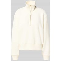 VARLEY Fleecepullover mit Stehkragen und Reißverschluss Modell 'roselle' in Offwhite, Größe L von Varley