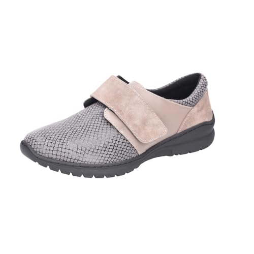 Varomed Seline Klettslipper Taupe grau Gr. 41 von VAROMED