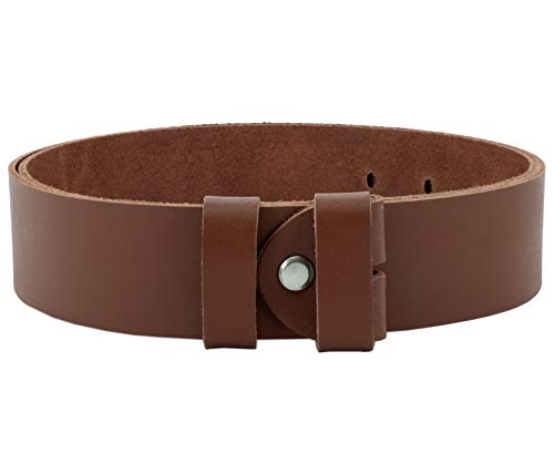 Vascavi ® Wechselgürtel aus Rindsleder, Ledergürtel, 4 cm breit und ca. 0,33 cm stark, Made in Germany, #4-OS2 (110 cm Gesamtlänge 125 cm, Hellbraun) von Vascavi