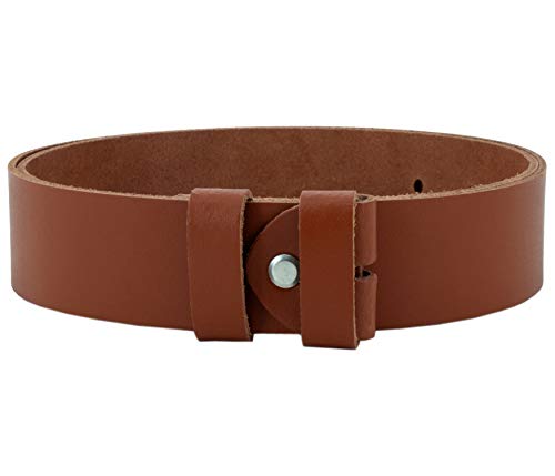 Vascavi ® Wechselgürtel aus Rindsleder, Ledergürtel, 4 cm breit und ca. 0,33 cm stark, Made in Germany, #4-OS2 (115 cm Gesamtlänge 130 cm, Cognac) von Vascavi