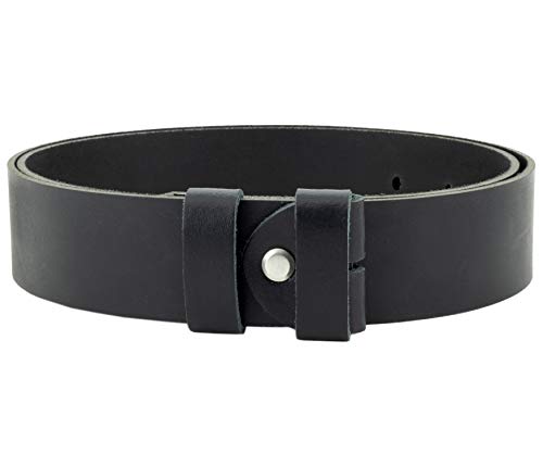 Vascavi ® Wechselgürtel aus Rindsleder, Ledergürtel, 4 cm breit und ca. 0,33 cm stark, Made in Germany, #4-OS2 (85 cm Gesamtlänge 100 cm, Schwarz) von Vascavi