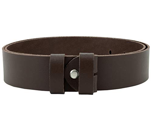 Vascavi ® Wechselgürtel aus Rindsleder, Ledergürtel, 4 cm breit und ca. 0,33 cm stark, Made in Germany, #4-OS2 (95 cm Gesamtlänge 110 cm, Dunkelbraun) von Vascavi