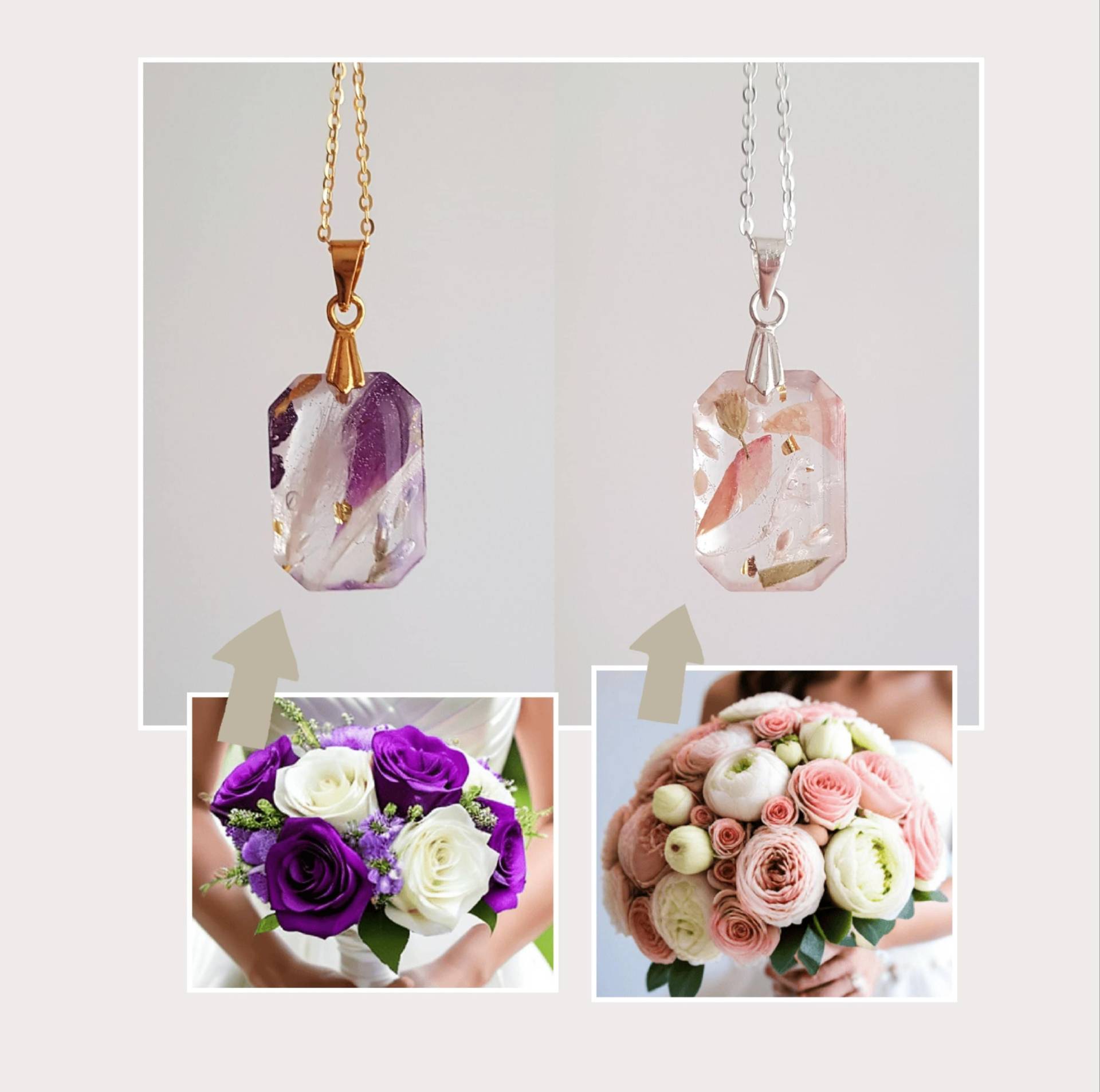 Brautstrauß Schmuck Aus Resin - Personalisiert Brautstrauß Schmuck Aus Resin - Personalisiert von VaseStudios