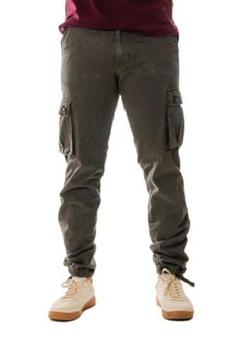 Herren Cargohose Strapazierfähige Arbeitshose für Herren mit 6 Taschen Loose Fit Herren Arbeitshose Camping Wanderhose Farbe: Grau, Größe: 32 Herren Cargohose Strapazierfähige Arbeitshose für Herren mit 6 Taschen Loose Fit Herren Arbeitshose Camping Wanderhose Farbe: Grau, Größe: 32 von Vasego