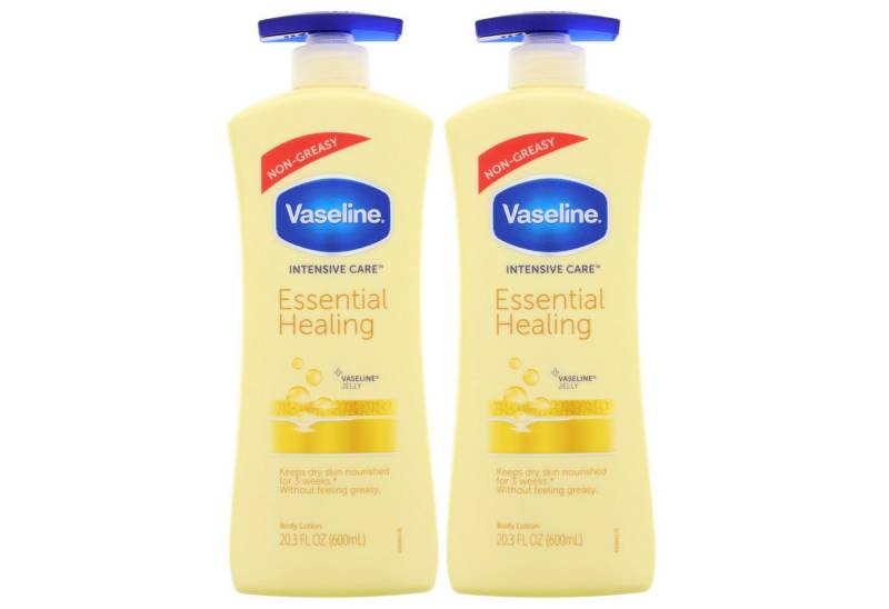 Vaseline Bodylotion 2x Vaseline Intensive Care Essential Healing Bodylotion je 600ml Feuch von Vaseline