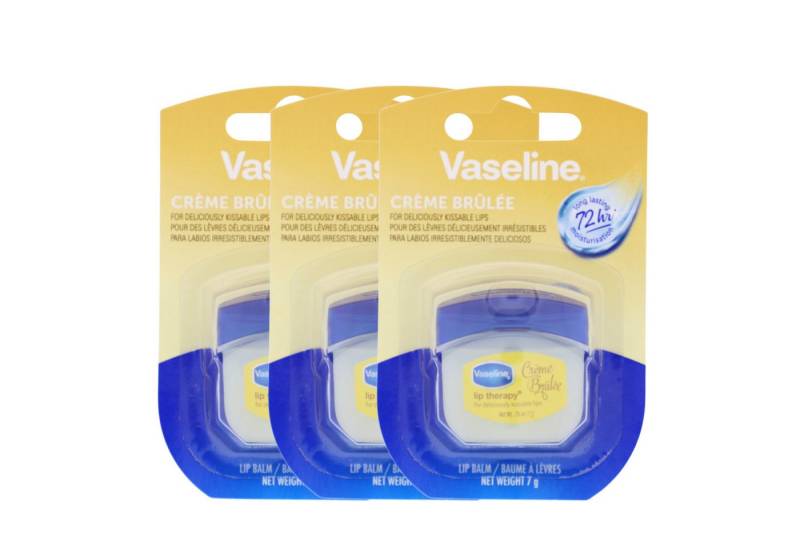 Vaseline Lippenpflegestift 3x Vaseline Lip Therapy Creme Brulee Lippenpflege je 7g feuchtigkeitss von Vaseline