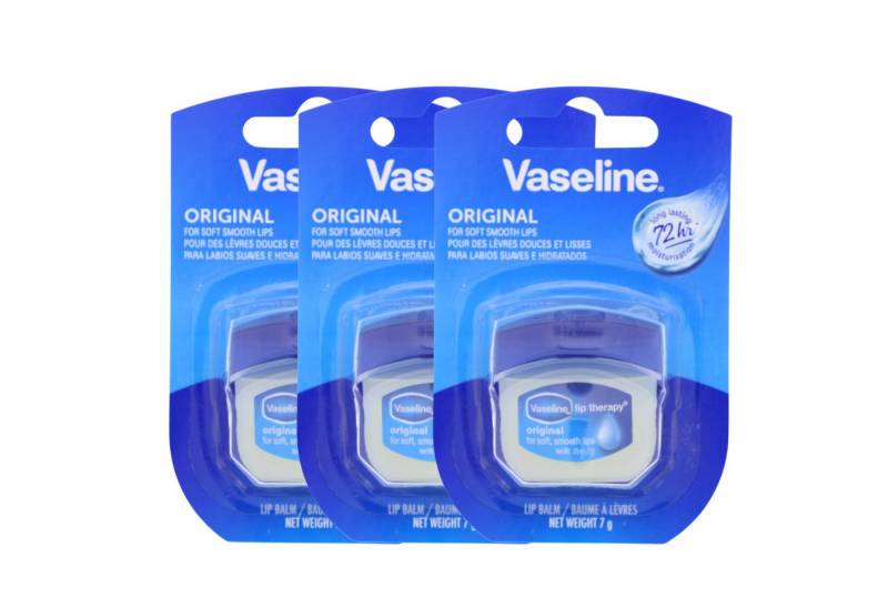 Vaseline Lippenpflegestift 3x Vaseline Lip Therapy Original Pflegender Lippenbalsam für optimale von Vaseline