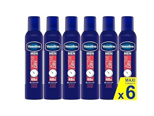 Vaseline Men Active Dry 48h 250ml (6er Pack) von Vaseline