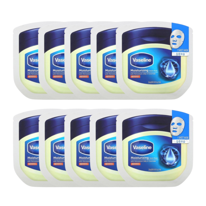 Vaseline - Moisturizing Sheet Mask (10pc) Set von Vaseline