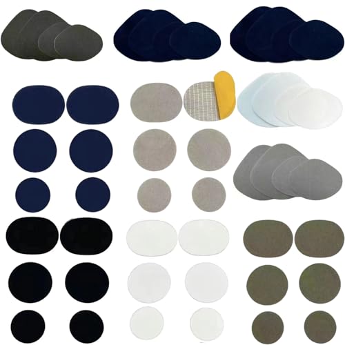 50 Stück Self-Adhesive Repair Patches Selbstklebend Reparatur Flicken Schuh Reparatur Patch Kit Schuh Fersen Reparatur Für Turnschuhe Kleidung,Sneaker, Schuhloch Reparatur,High Heels(5 Farben). von Vasemele