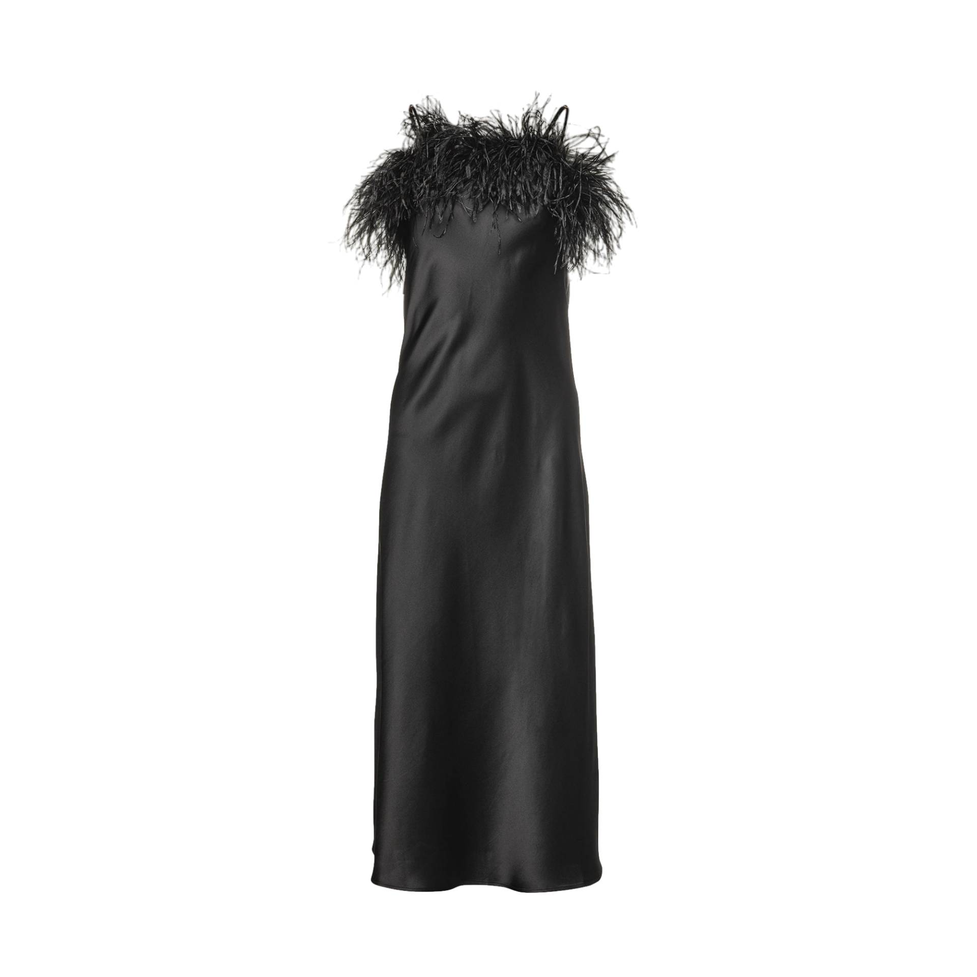 ROMA SILK FEATHER DRESS - Black - XS - Vasiliki - Maxi dresses ROMA SILK FEATHER DRESS - Black - XS - Vasiliki - Maxi dresses von Vasiliki