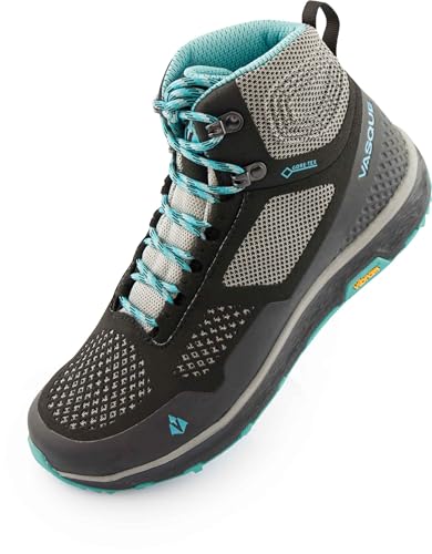 Vasque Damen Breeze LT Low GTX Gore-Tex Waterproof Breathable Wanderschuh, Anthrazit/Baltic, 38.5 EU von Vasque