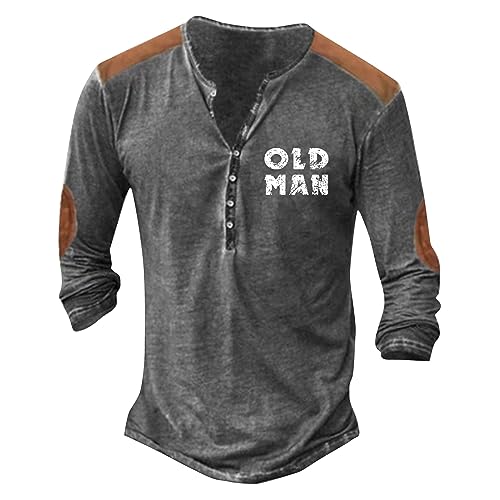 Herren Pullover Winter Freizeithemden für Kapuzenpullover y2k Tshirt Set Hemd Langarm Regular Fit Hoodie Decke Lang Fahrrad Kleidung(XXL, Gray) von Vasreyy