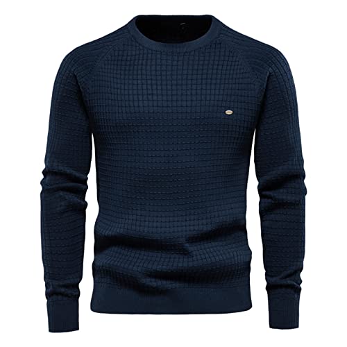 Vasreyy Strickpullover Herren Langarm Winter Einfarbig Rollkragenpullover Rollkragen Pullover Turtleneck Strickpullover Feinstrick Sweater Freizeit Pulli Slim Fit Sweatshirt Männer Oberteile von Vasreyy