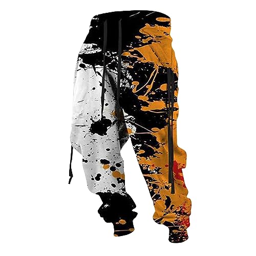 Vasreyy rote Hose Herren Chino Hose Herren Jogginghose Herren Baggy Herren Unterhosen Boxershorts Herren Hose Stretch Jogginghose Herren Kurzgröße Jogginghose Männer Schlafshorts Herren (XL, White) von Vasreyy