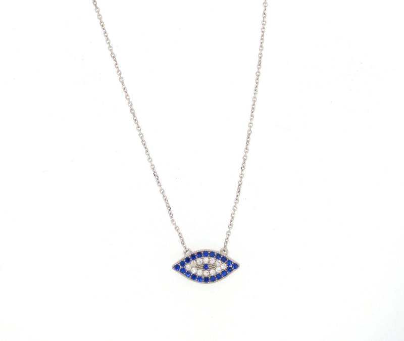 Einzigartige Pave Evil Eye Halskette von VassariBoutique