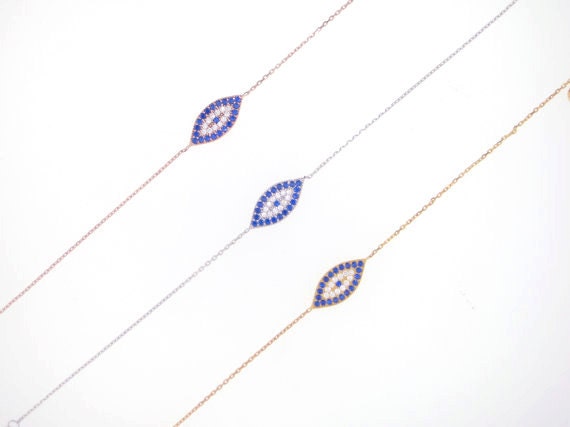 Einzigartiges Evil Eye Armband von VassariBoutique