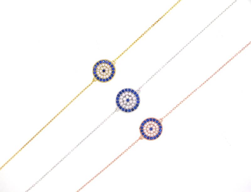 Elegantes Evil Eye Armband von VassariBoutique