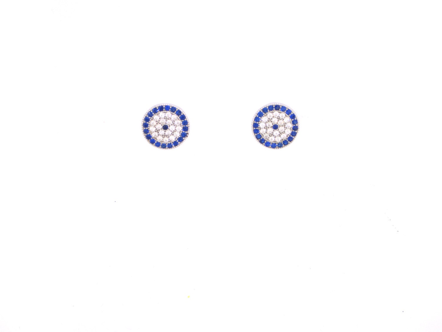 Evil Eye Ohrstecker-Silber von VassariBoutique