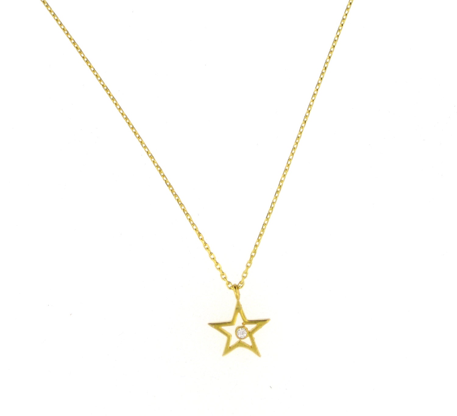 Gold Stern Halskette von VassariBoutique