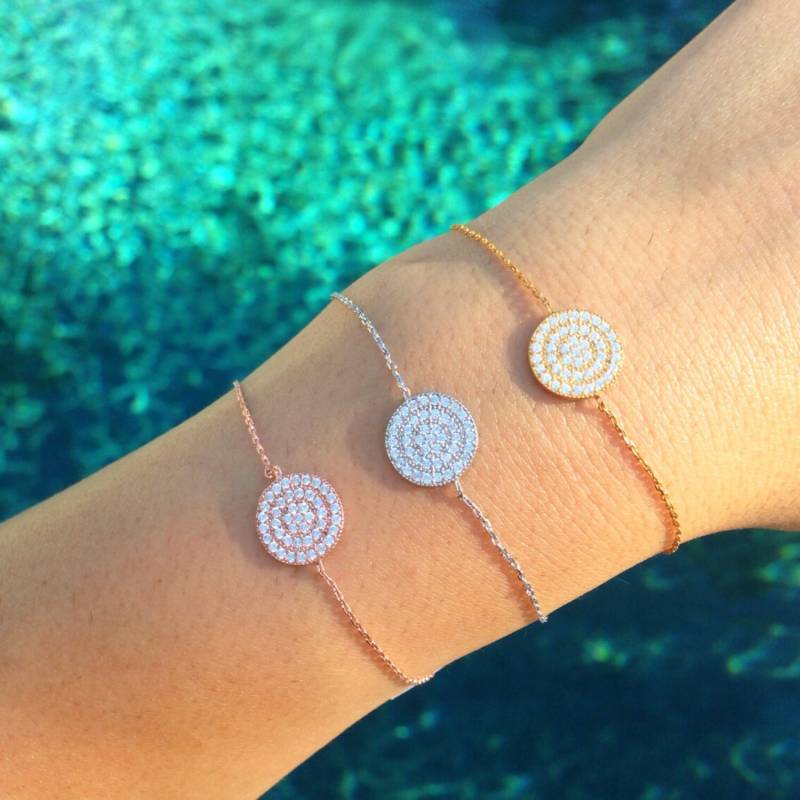 Kleine Scheibe Armband von VassariBoutique