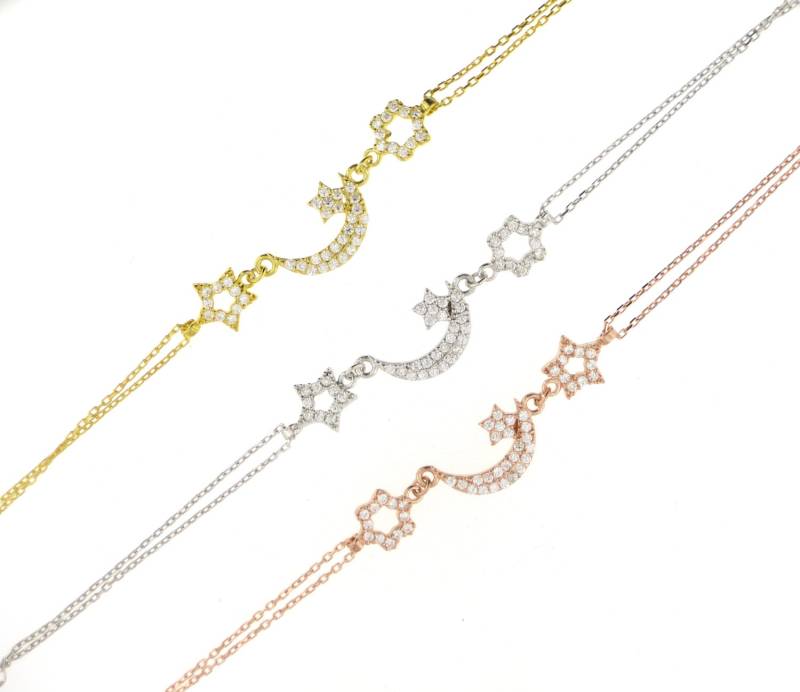 Mond & Sterne Armband-Gelbgold von VassariBoutique