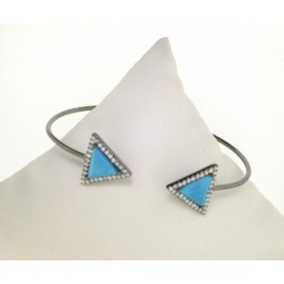 Mykonos Türkis Stein Manschetten von VassariBoutique