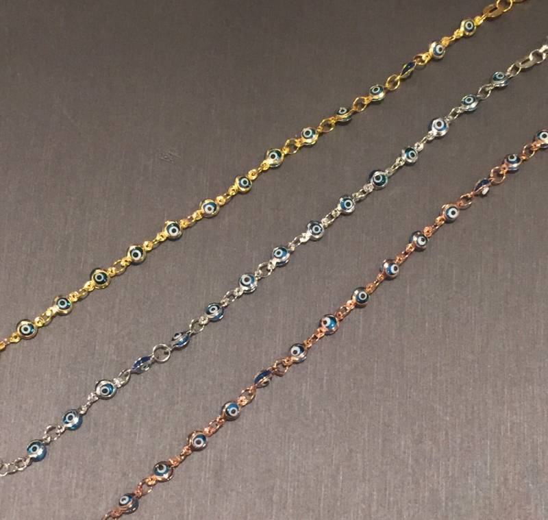 Perlenarmband Evil Eye von VassariBoutique