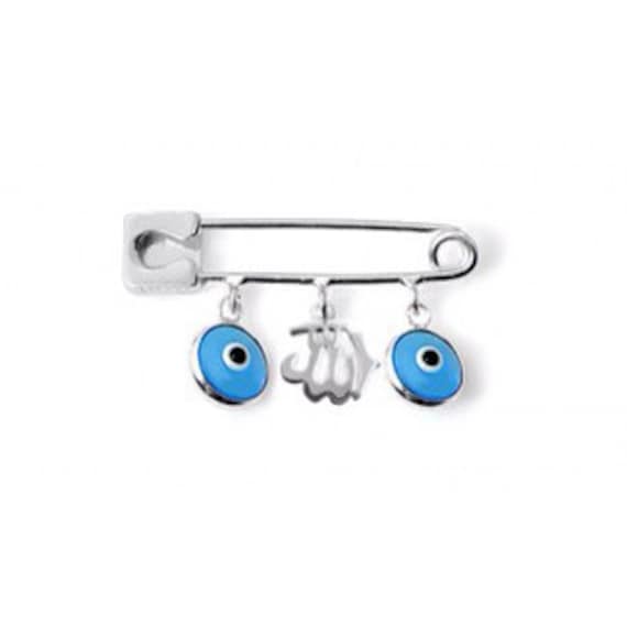 Silber Allah Evil Eye Pin von VassariBoutique