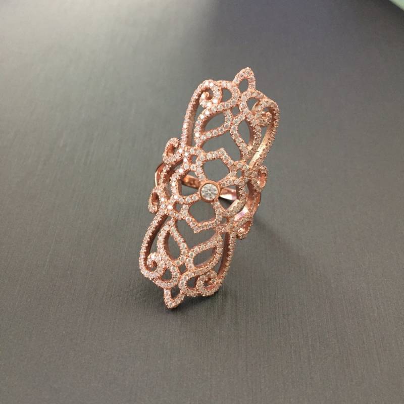 Traum Web Pave Ring von VassariBoutique