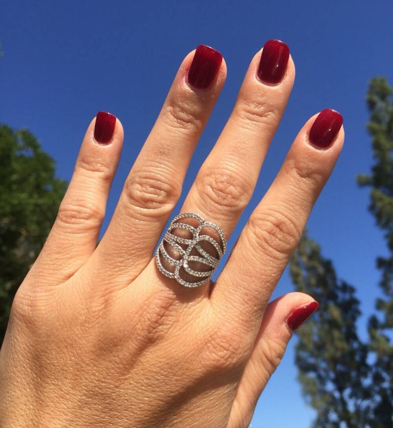 Wave Pave Ring von VassariBoutique