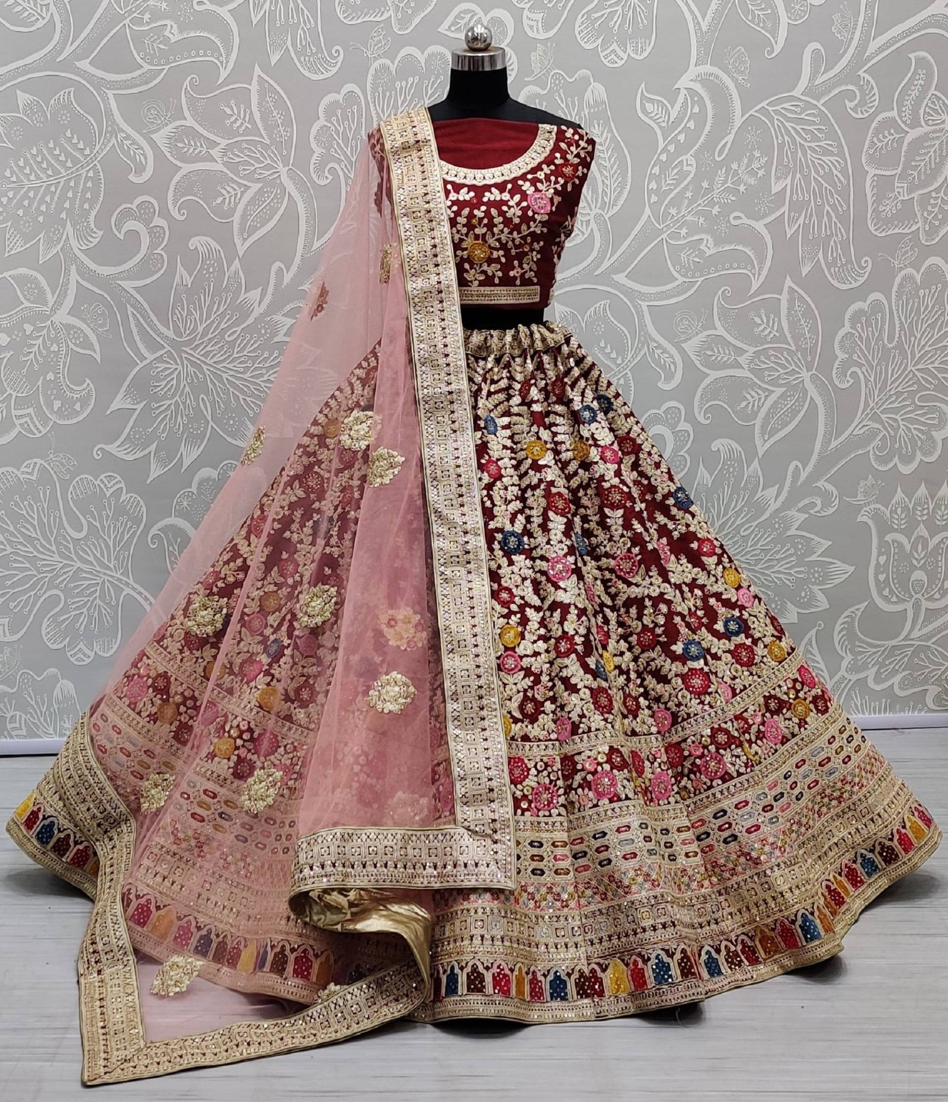 Sabyasachi Kollektion Braut Lehengacholi, Hochzeit Lehengacholi, Hand Lehenga Choli Für Frauen, Hochzeit Dulhan, Verlobung von Vastrawear18