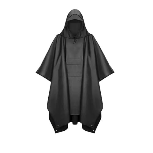 Vastsea Wasserdichter Poncho, Leicht Atmungsaktiv Regencap, Lang Damen Wasserdicht, Geeignet Zum Wandern Und Camping, Wiederverwendbare Regenhülle für Den Außenbereich von Vastsea