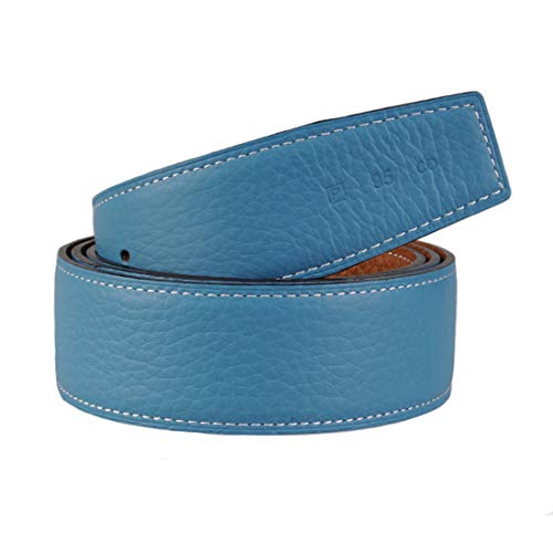 Vatee's Wendbare Echtledergürtel für Männer/Frauen Ersatzgurt ohne Schnalle 38mm breit 115cm lang Erde Gelb & Hellblau Vatee's Wendbare Echtledergürtel für Männer/Frauen Ersatzgurt ohne Schnalle 38mm breit 115cm lang Erde Gelb & Hellblau von Vatee's