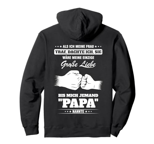 Vater Stolzer Papa Große Liebe Sohn Tochter Herren Pullover Hoodie von Vater Papa Geschenkidee Vatertag Geburtstag Xmas