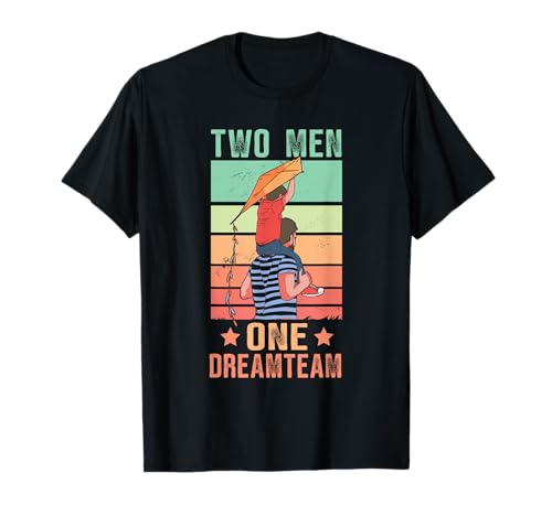 Sohn Vater Partnerlook - Two Men One Dreamteam zum Vatertag T-Shirt Sohn Vater Partnerlook - Two Men One Dreamteam zum Vatertag T-Shirt von Vater Sohn Partnerlook Outfit für Papa Sohn.