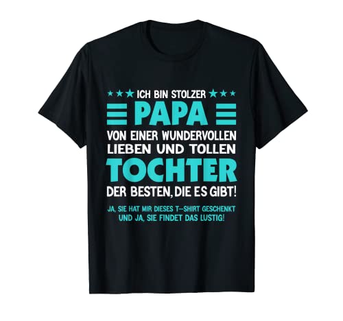 Herren Papa und Tochter Vater Vatertag geschenk T-Shirt von Vater Und papa Geschenk