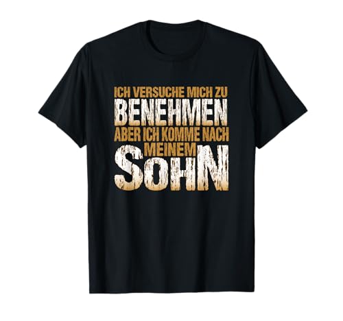 T-Shirt Papa Sohn - Vater Kind Witz Familie Geschenk Spruch T-Shirt T-Shirt Papa Sohn - Vater Kind Witz Familie Geschenk Spruch T-Shirt von Vater & Sohn Vaterschaft Kinder Spaß Motiv TShirt
