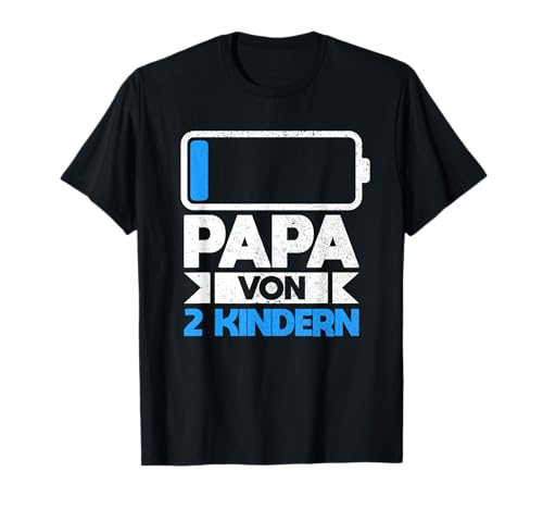 Papa von 2 Kindern Vater 2 Kinder Töchter Zweifacher Papa T-Shirt Papa von 2 Kindern Vater 2 Kinder Töchter Zweifacher Papa T-Shirt von Vater von 2 Kindern Geschenk VK